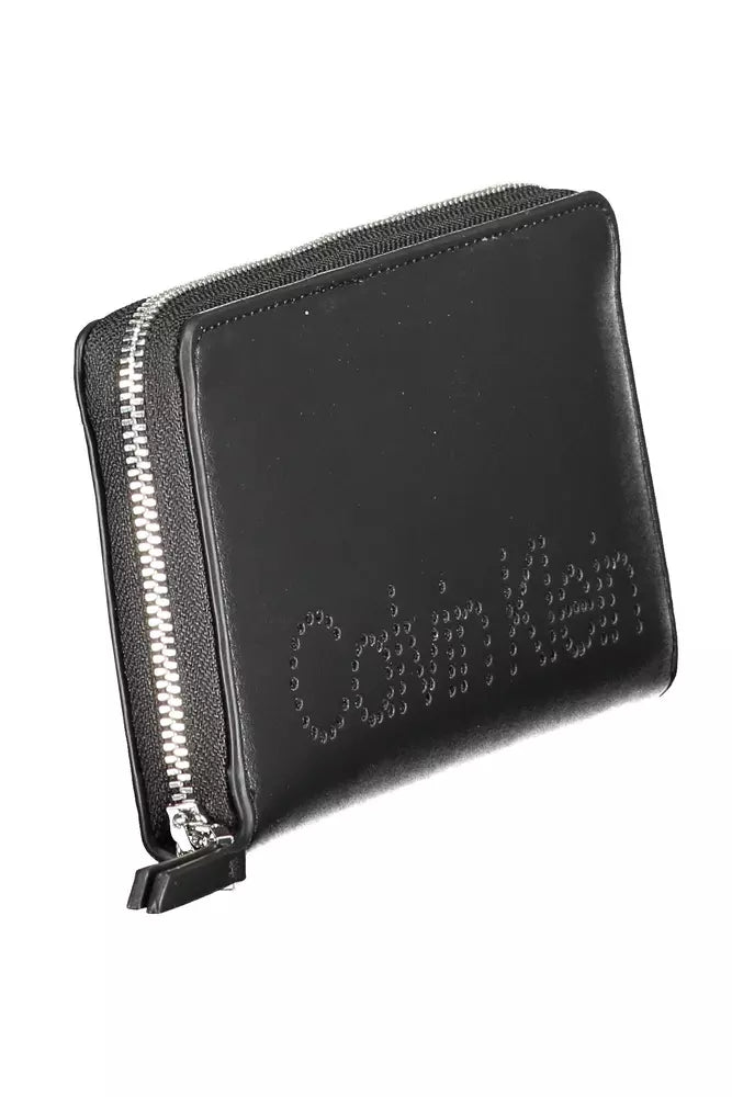 Black Polyethylene Women Wallet