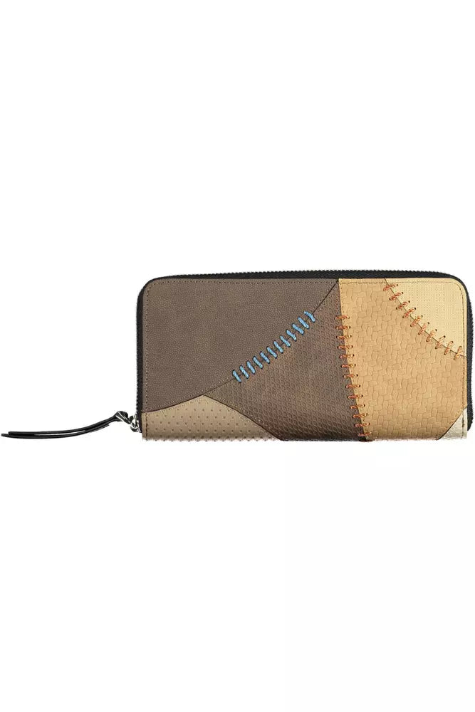 Beige Polyethylene Men Wallet