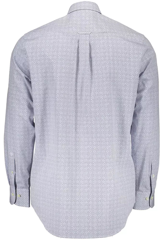 Blue Cotton Men Shirt