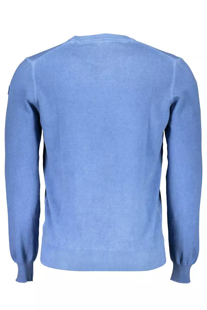 Blue Cotton Men Shirt