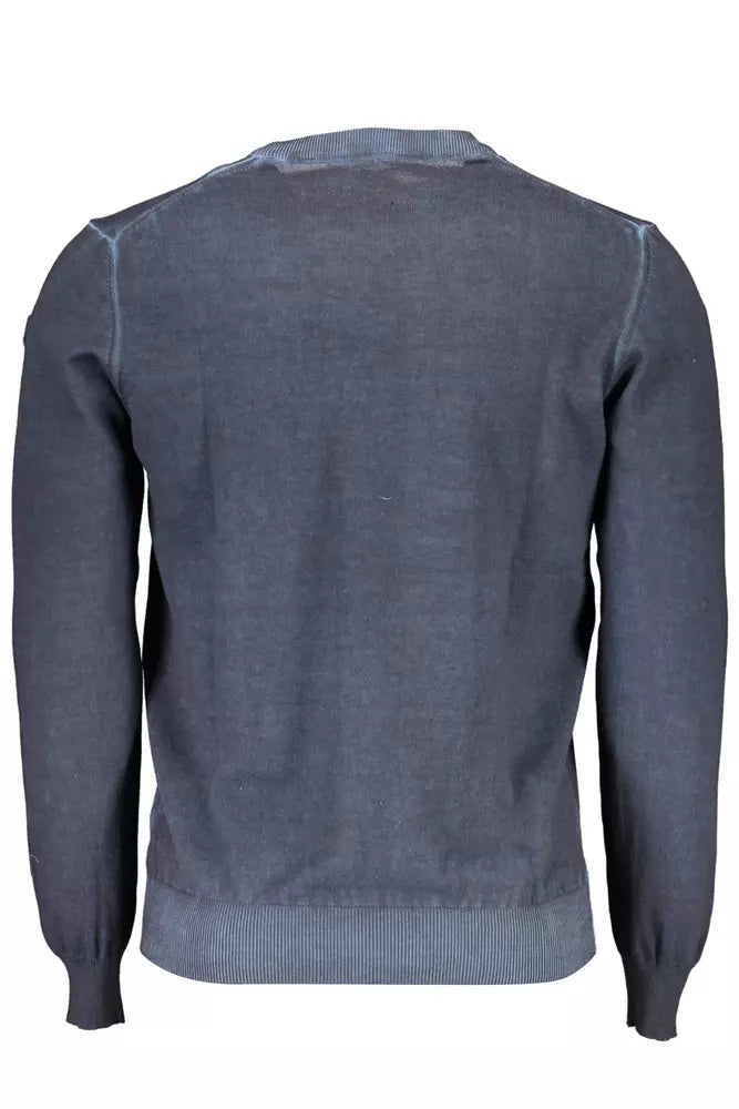 Blue Cotton Men Shirt