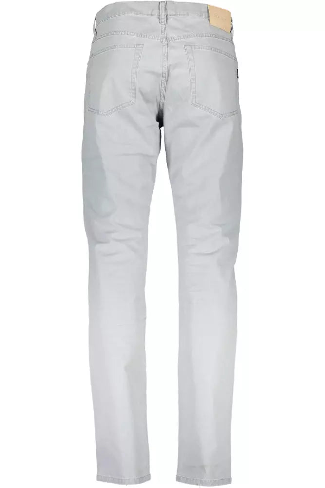 Gray Cotton Mens Pants