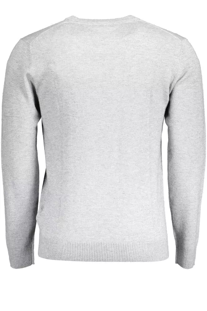 Gray Polyamide Men Sweater