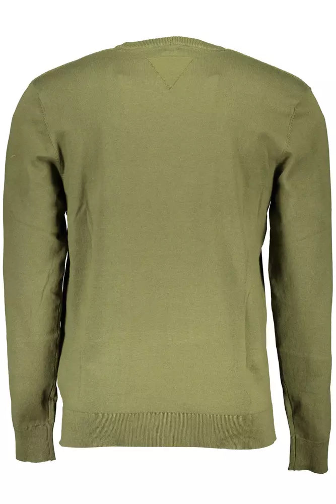 Green Cotton Men Shirt