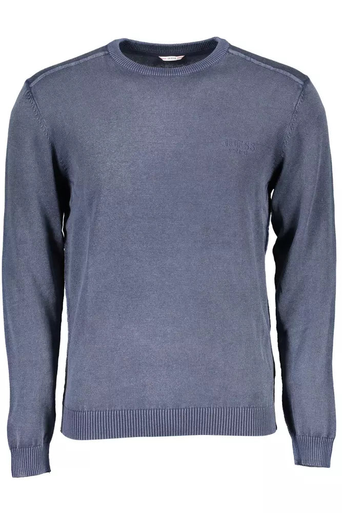 Blue Cotton Men Shirt