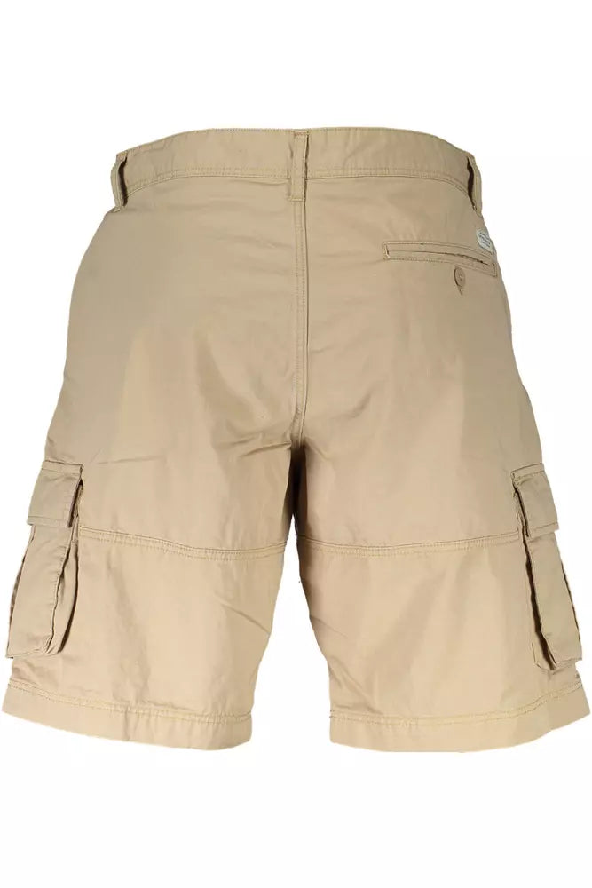 Beige Cotton Men Pant