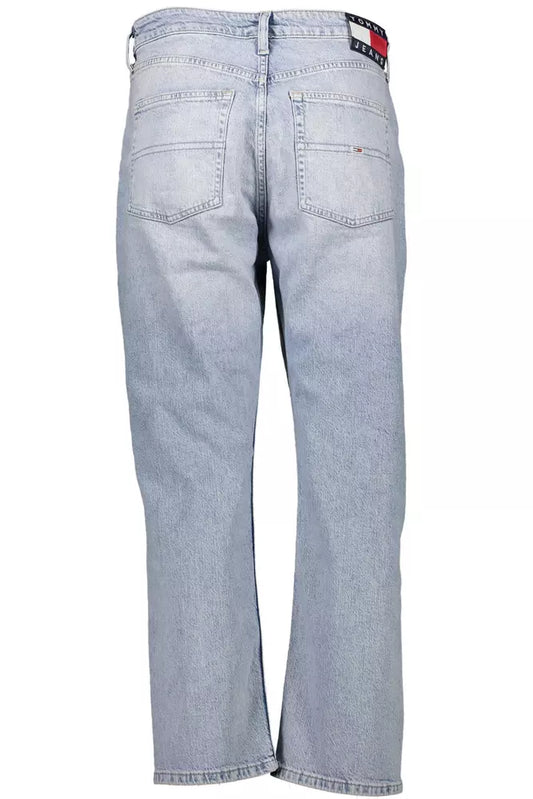 Light Blue Cotton Women Jeans