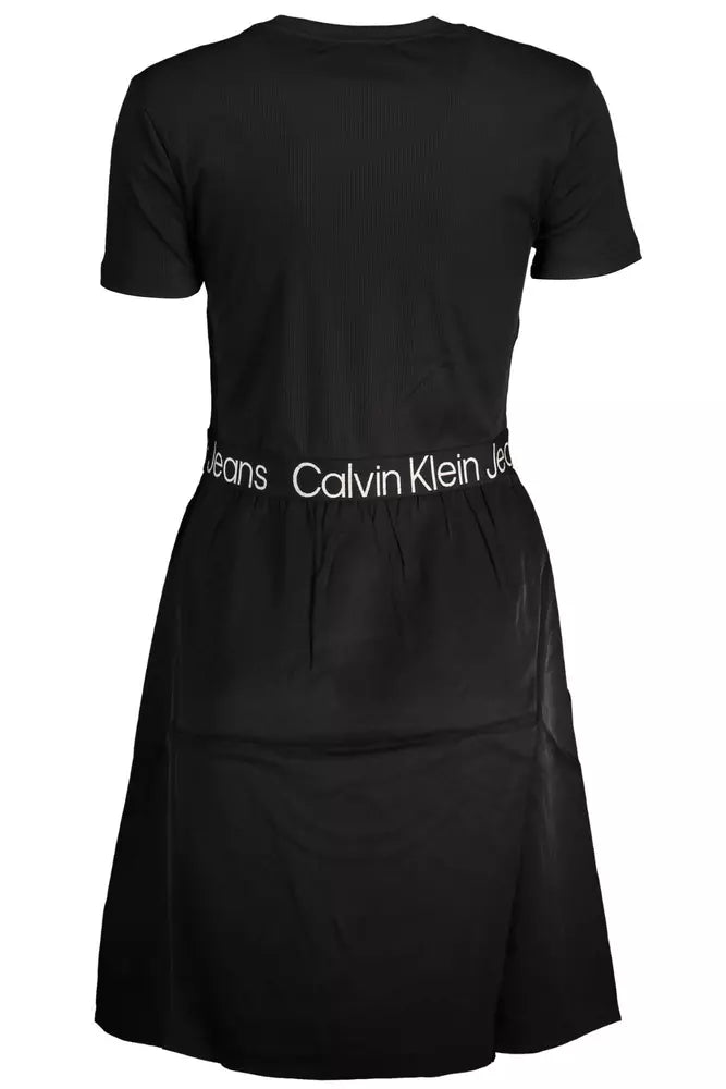 Black Polyester Women Dress