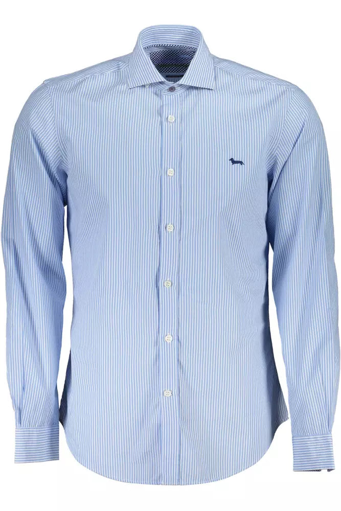 Light Blue Cotton Men Shirt