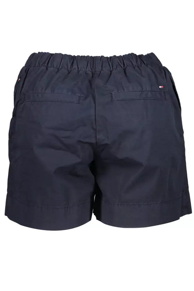 Blue Cotton Women Short
