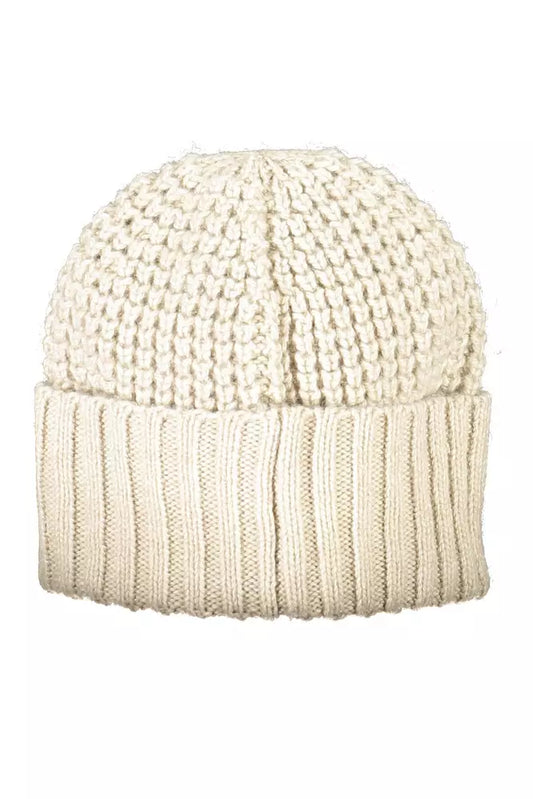 Beige Acrylic Women Scarf Set