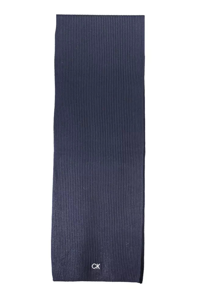 Blue Cotton Men Scarf