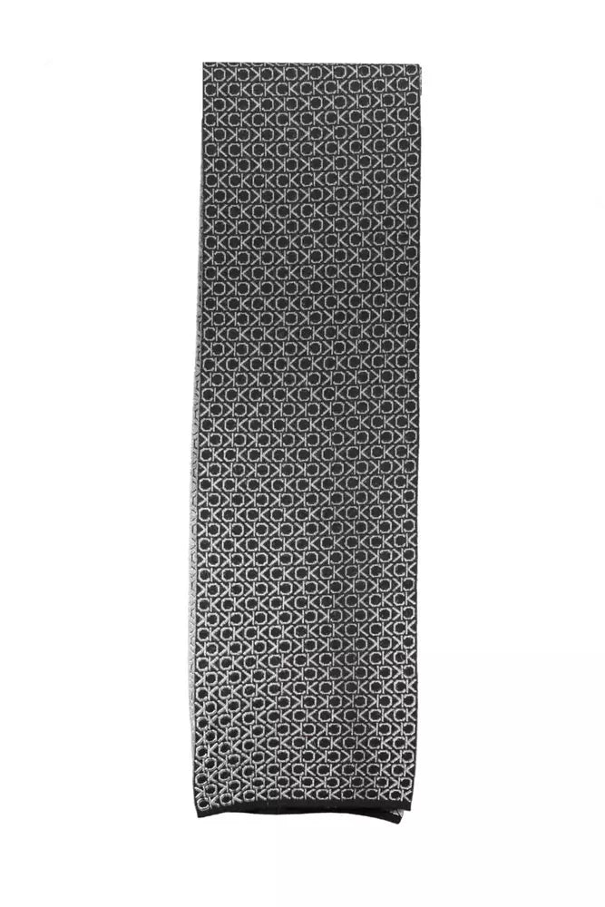 Black Wool Unisex Scarf