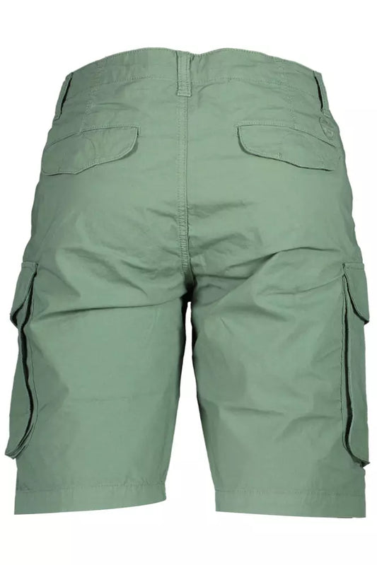 Green Cotton Men Bermuda Pants