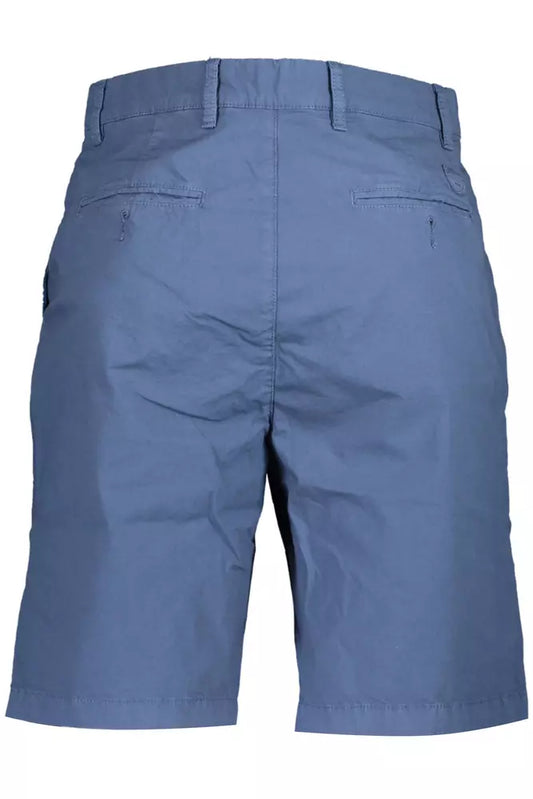 Blue Cotton Men Bermuda Short