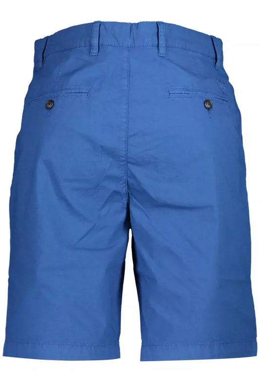 Blue Cotton Men Bermuda Shorts