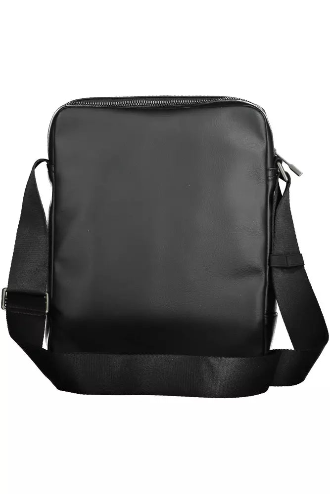 Black Polyethylene Men Shoulder Bag