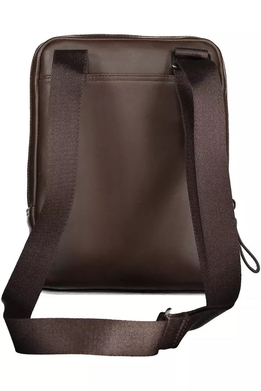 Brown Leather Men Shoulder Bag