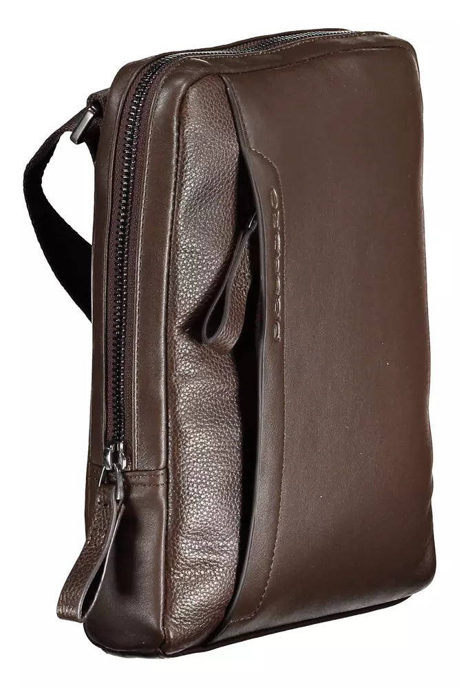 Brown Leather Men Shoulder Bag