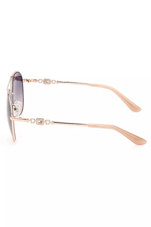 Pink Metal Women Sunglass