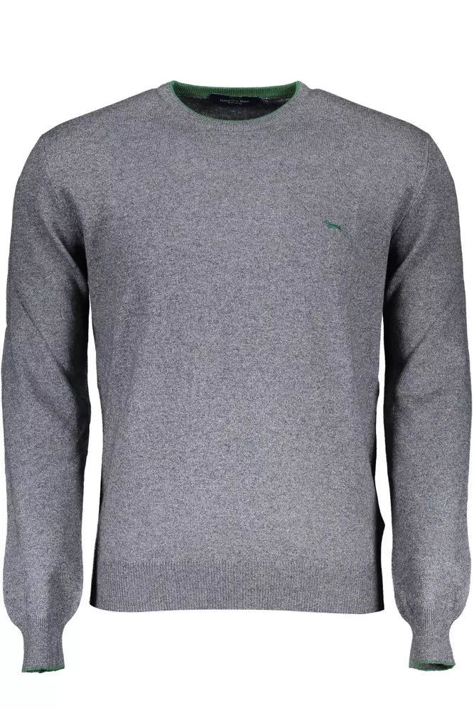 Gray Wool Men Sweater
