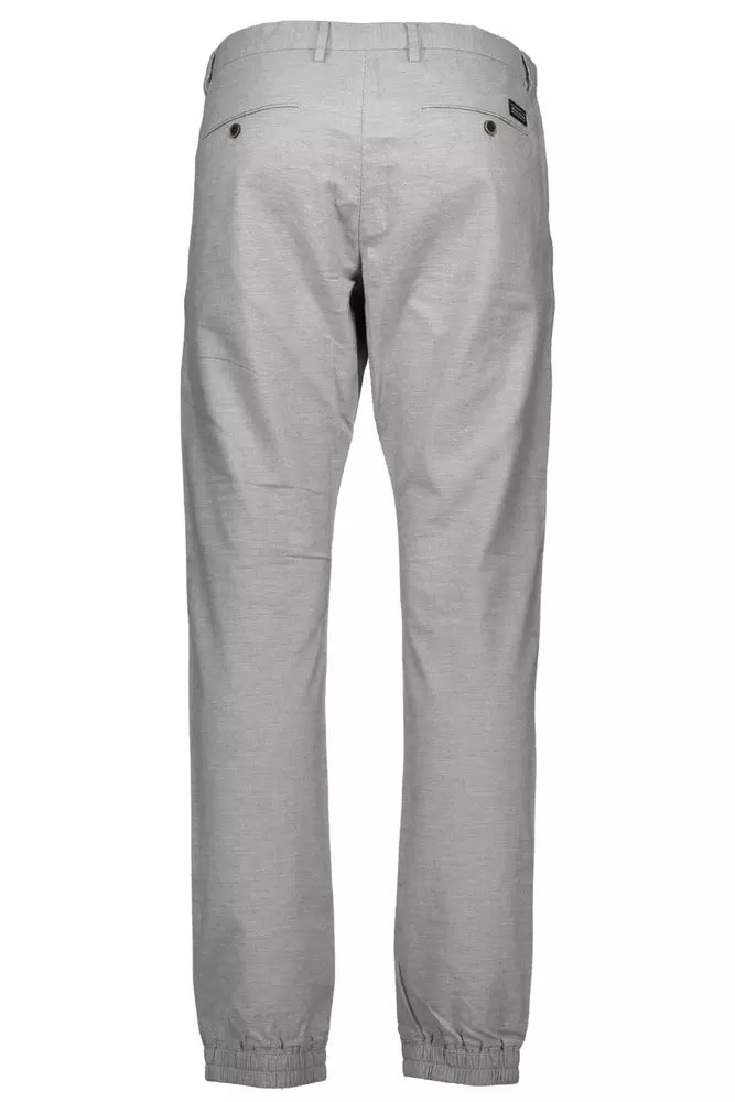 Gray Cotton Men Jeans