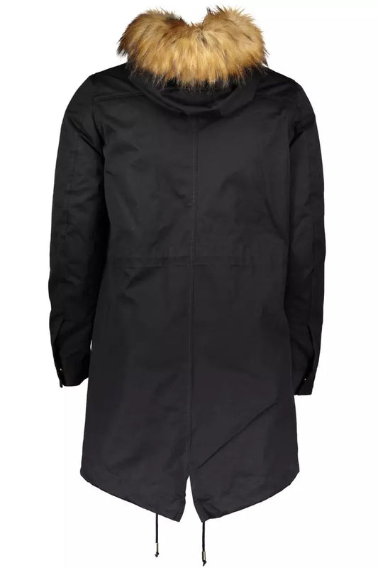 Black Cotton Men's Jacket