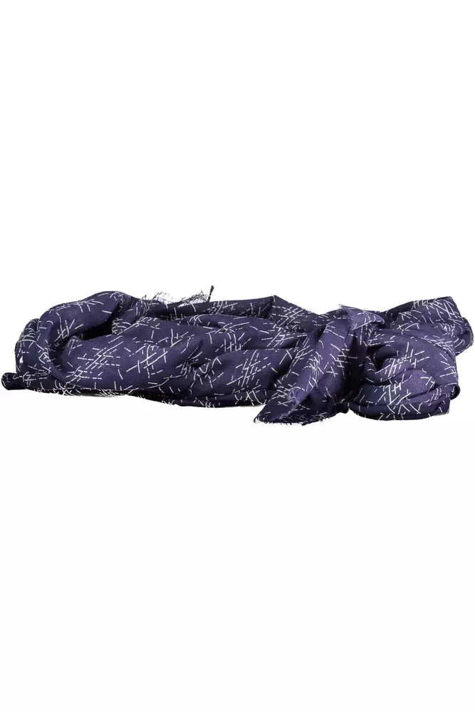 Blue Cotton Men Scarf