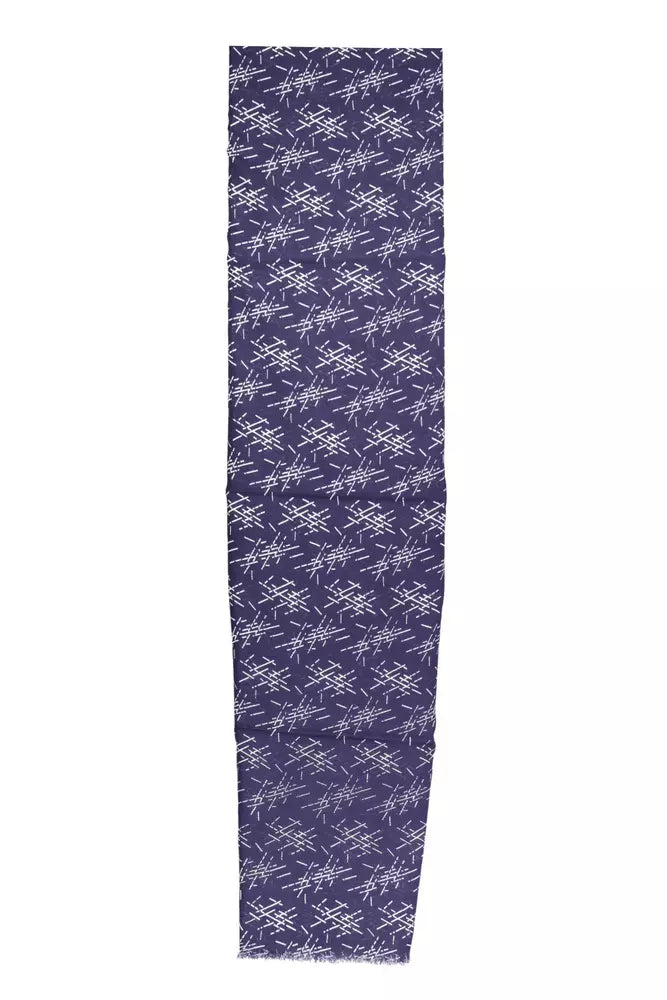 Blue Cotton Men Scarf