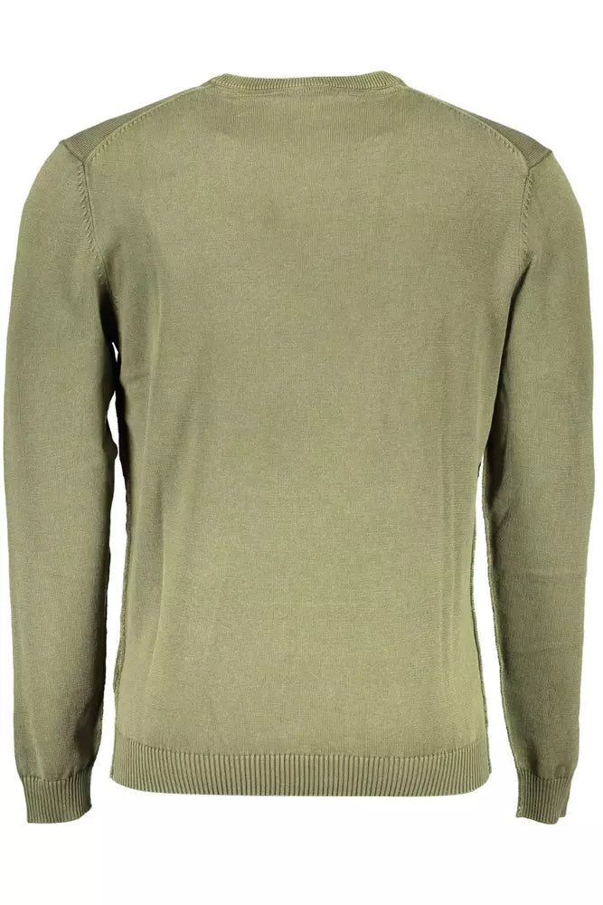 Green Cotton Men Shirt