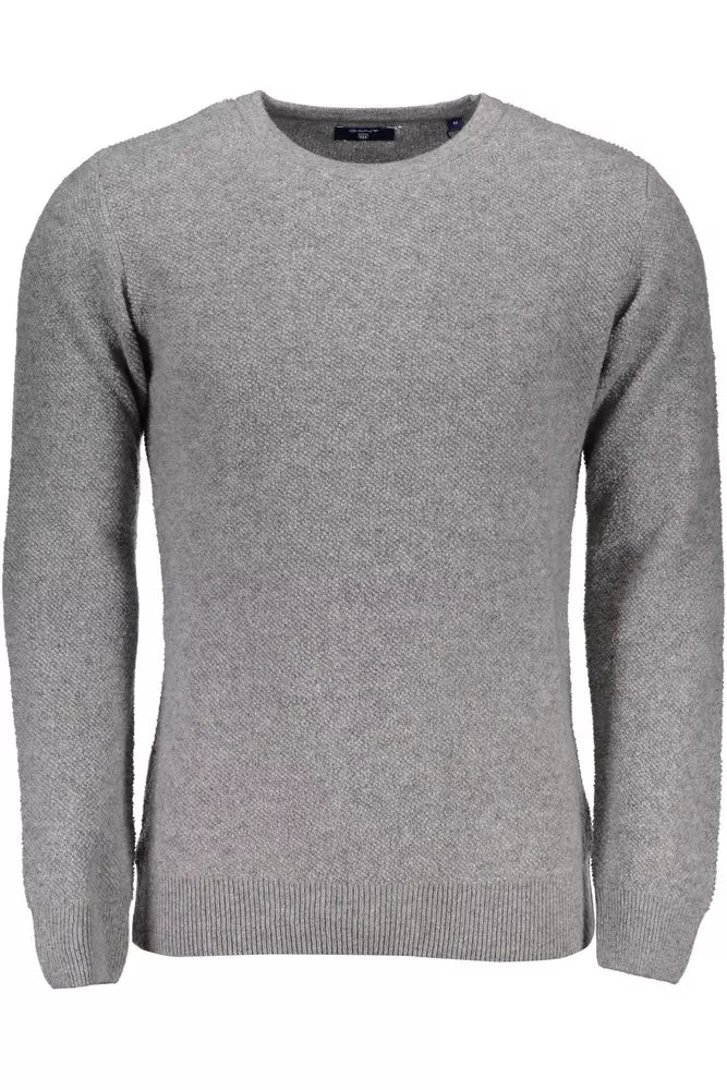 Gray Wool Men Shirt