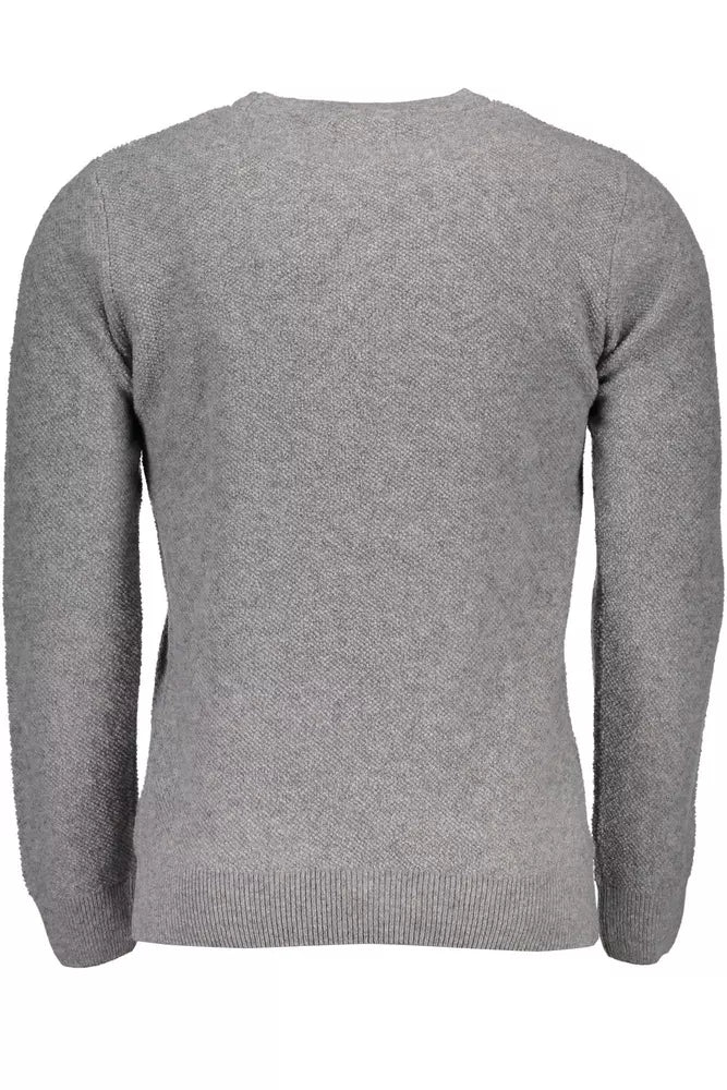 Gray Wool Men Shirt