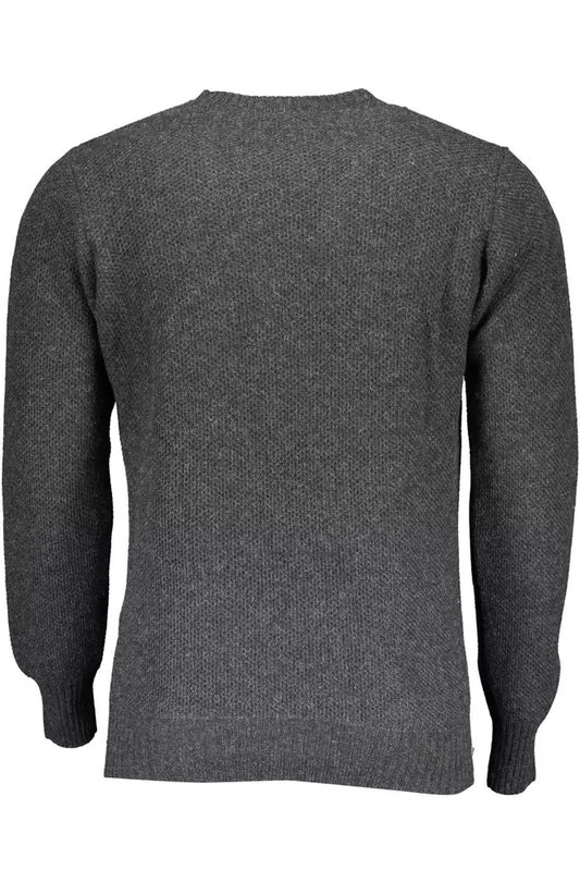 Gray Wool Men Sweater