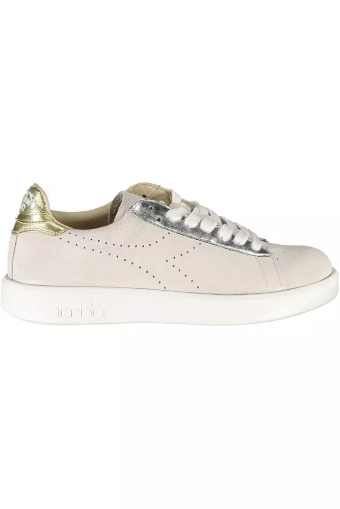 White Leather Women Sneaker