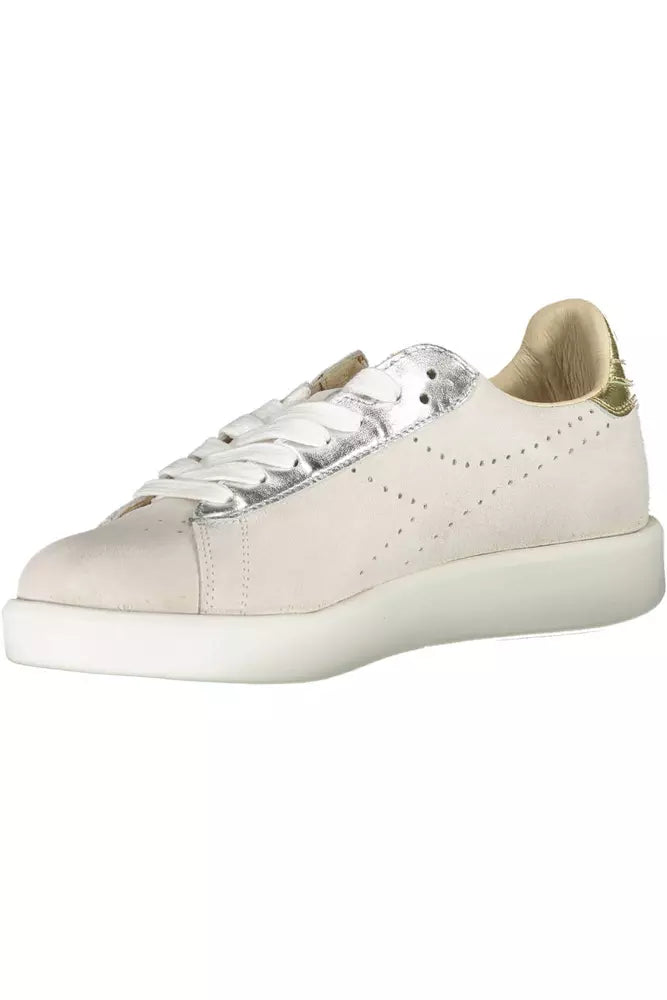 White Leather Women Sneaker