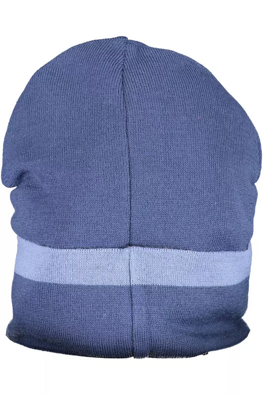 Blue Wool Men Cap