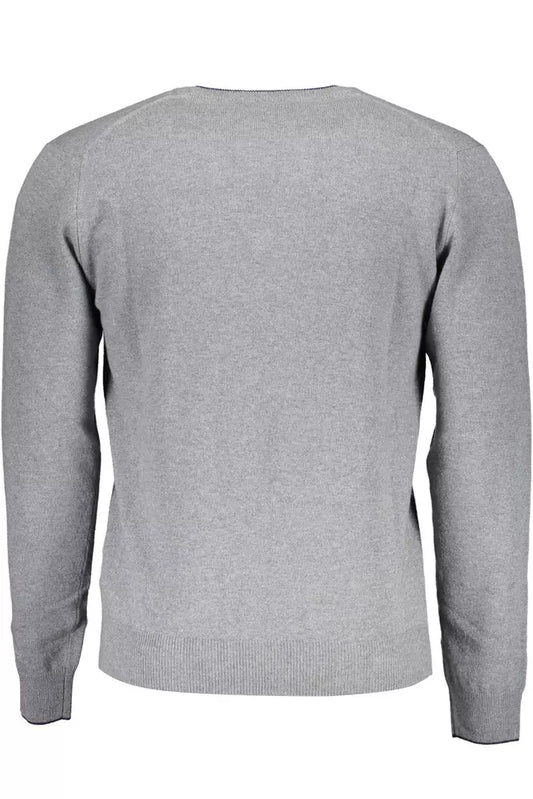 Gray Wool Men Sweater