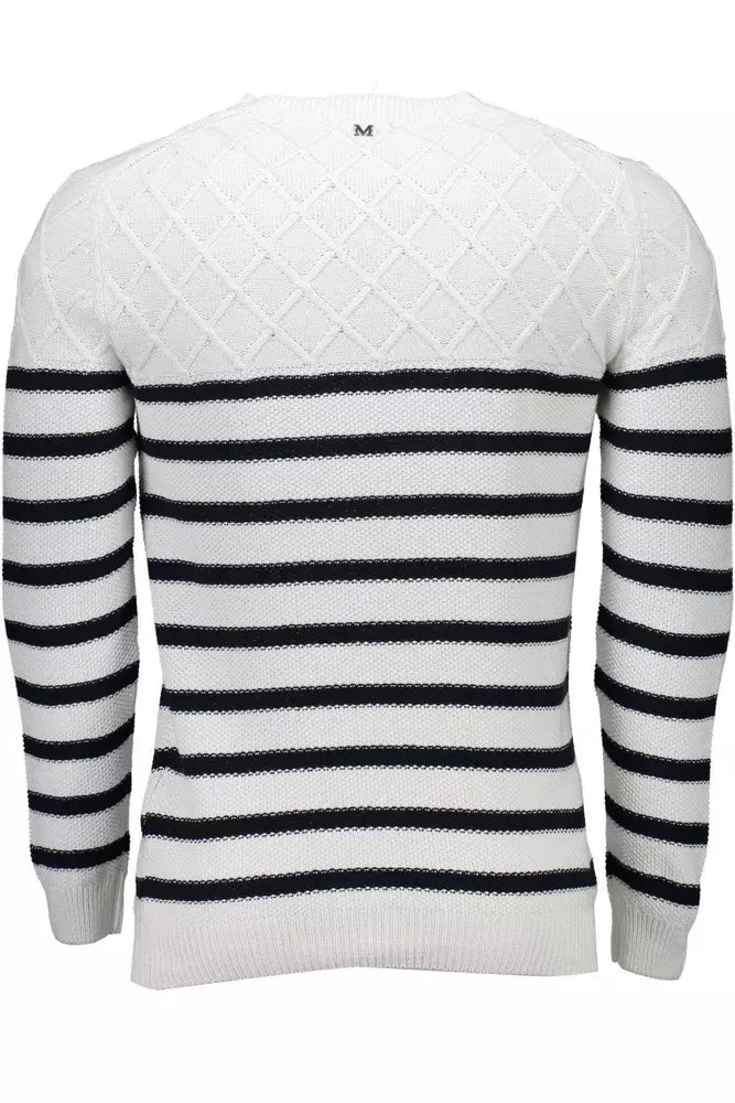 White Cotton Men Sweater