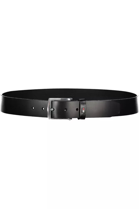 Black Leather Men Belt