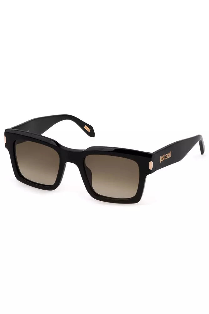 Black Plastic Women Sunglasses