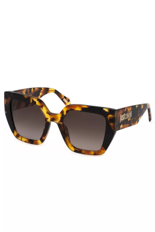 Brown Plastic Women Sunglasses
