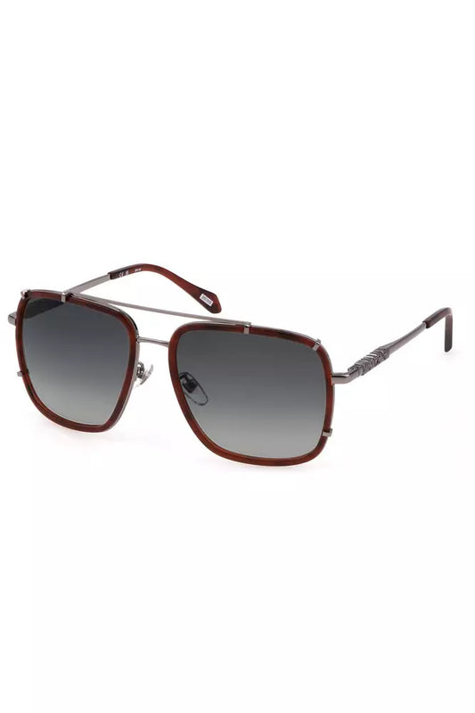 Brown Metal Women Sunglass
