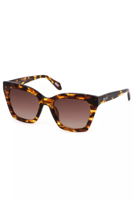 Brown Plastic Women Sunglasses