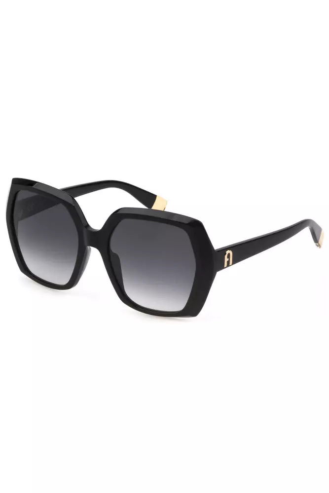 Black Acetate Women Sunglass