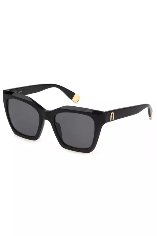 Black Acetate Women Sunglasses
