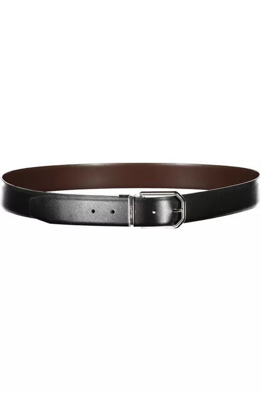Black Leather Men Belt