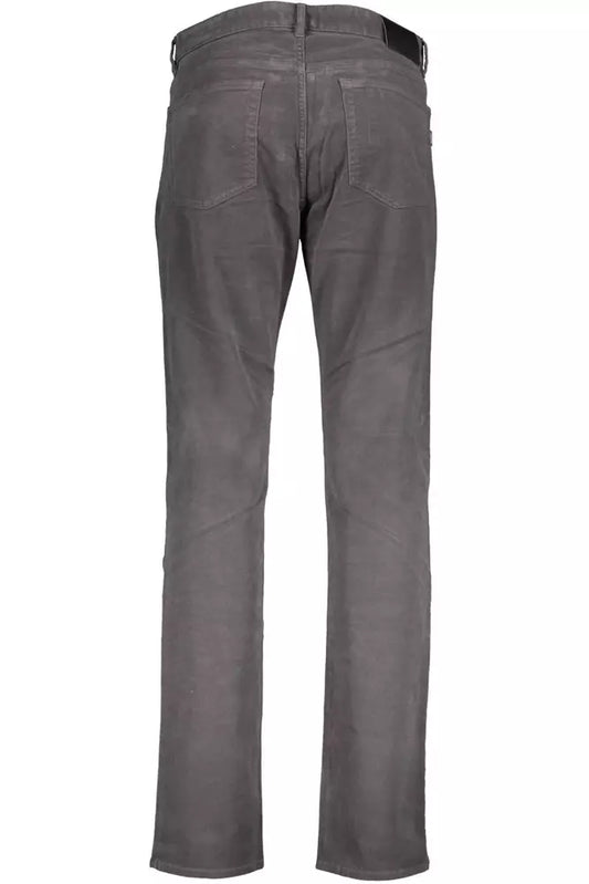 Gray Cotton Men Pant