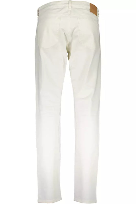 White Cotton Men Trouser