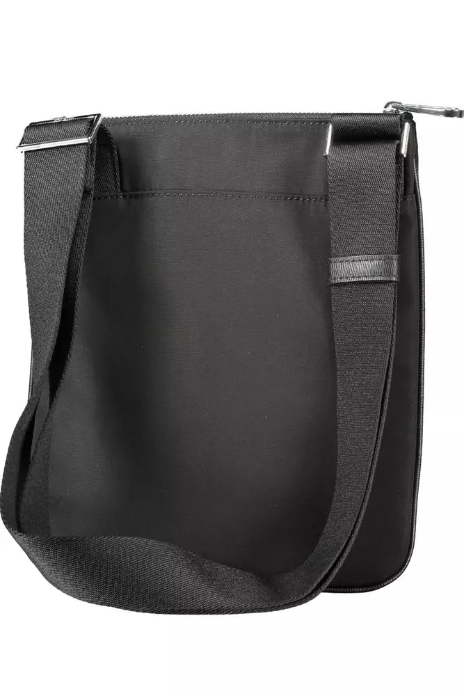Black Polyester Men Shoulder Bag