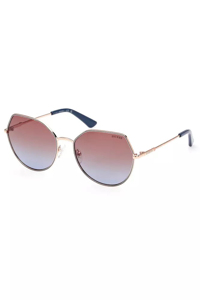 Pink Metal Women Sunglass